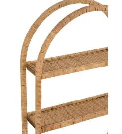 J-Line Półka ścienna Plank 56 cm rattan