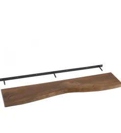 J-Line Półka GERARD 115 cm drewno akcja brązowa