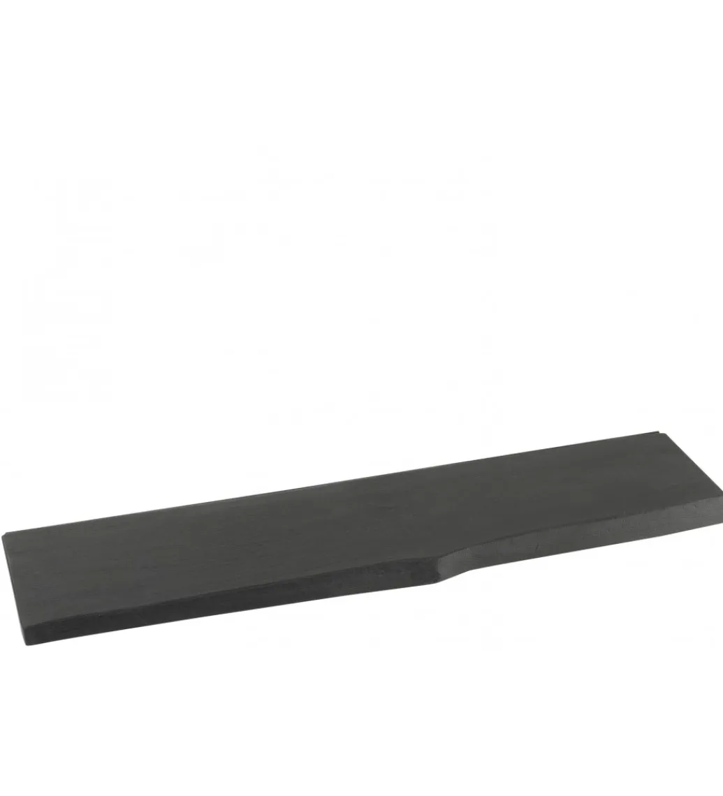 J-Line Półka GERARD 115 cm drewno mango czarna
