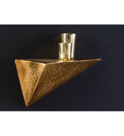 Invicta Interior - przedsprzedaż Półka PYRAMID 40 cm złota