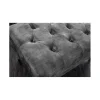 Invicta Interior Podnóżek BRIGIDA Chesterfield 80 cm szary