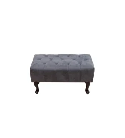 Invicta Interior Podnóżek Chesterfield antyczny szary