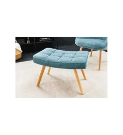 Invicta Interior Podnóżek Scandinavia 60 cm niebieski
