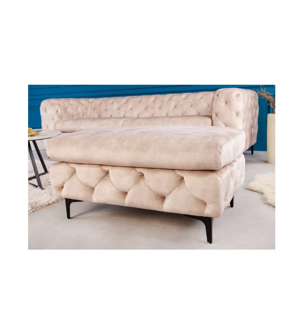 Invicta Interior Podnóżek SOFIJA Modern Barock 92 cm beżowy