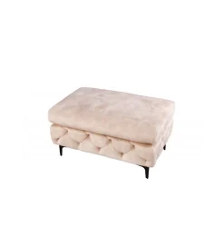 Invicta Interior Podnóżek SOFIJA Modern Barock 92 cm beżowy