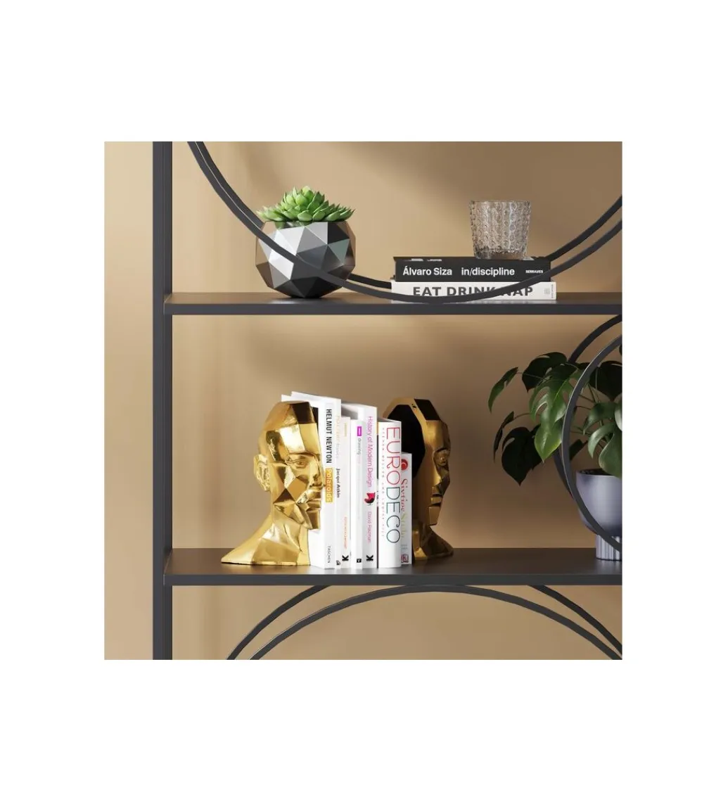 KDesign Podpora na książki Face set 2 złota