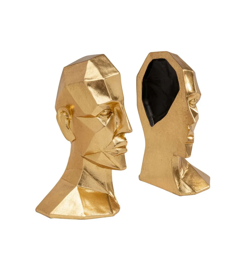 KDesign Podpora na książki Face set 2 złota
