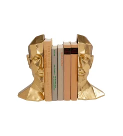KDesign Podpora na książki Face set 2 złota