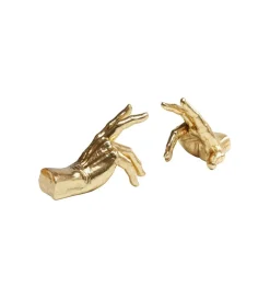 KDesign Podpora na książki Fingers set 2 złota