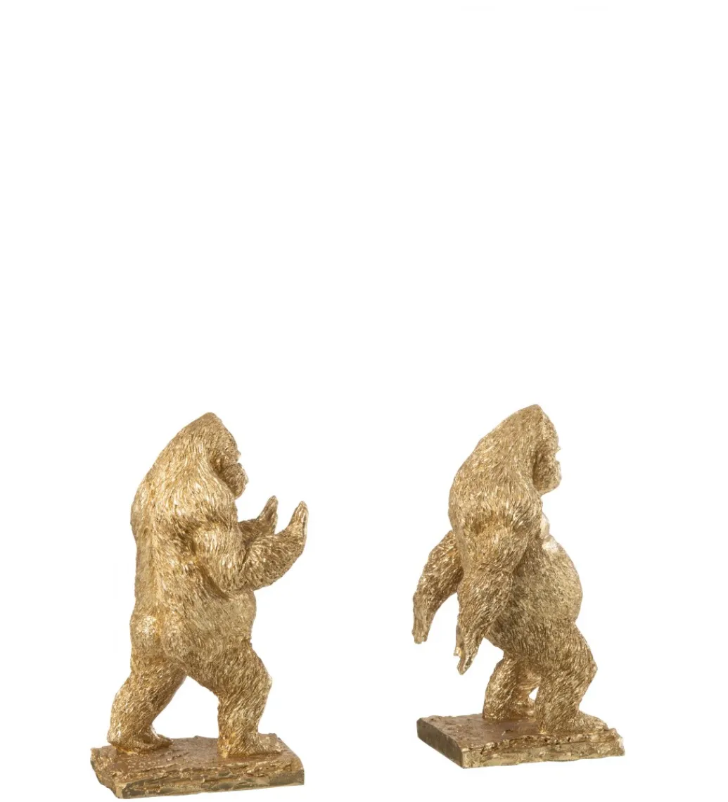 J-Line Podpora na książki Gorilla set 2 złota