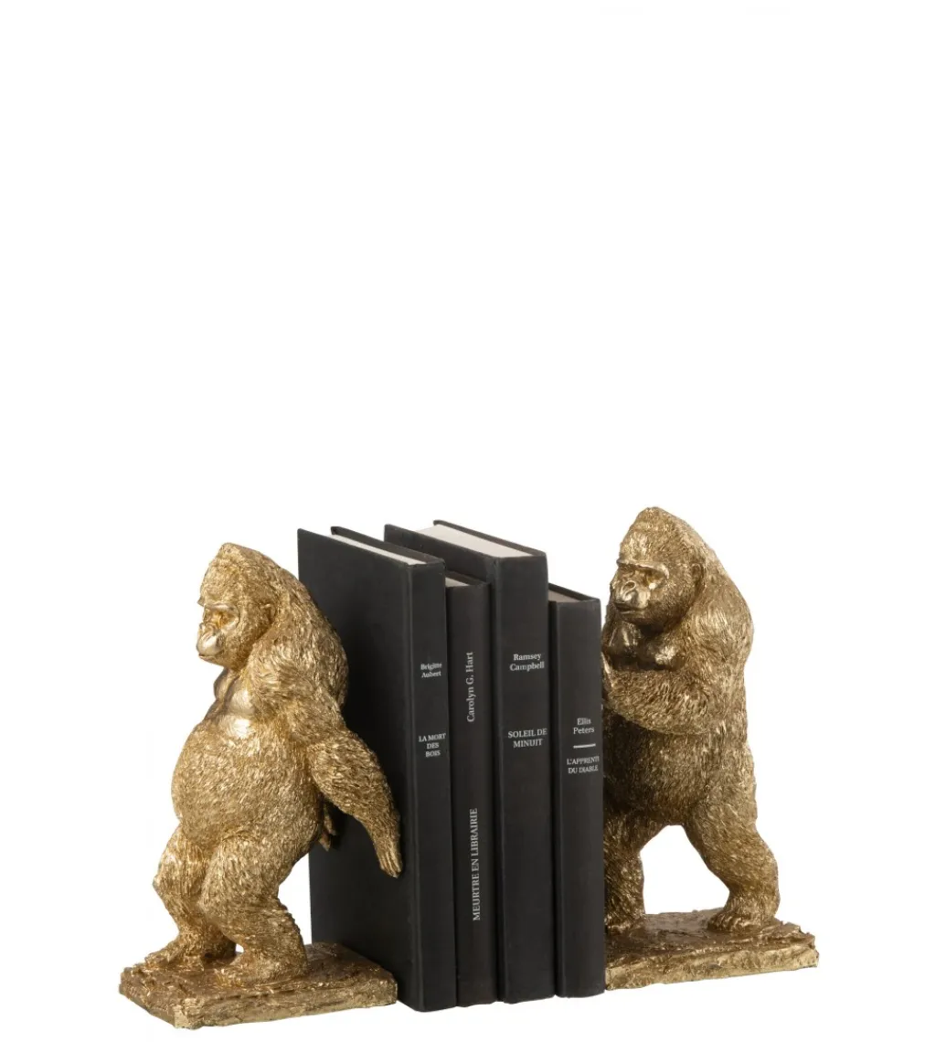 J-Line Podpora na książki Gorilla set 2 złota