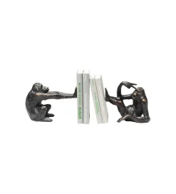 KDesign Podpory na książki Monkey set 2 ciemnobrązowe