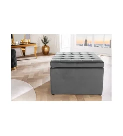Invicta Interior Pufa ALETTA 60 cm szara