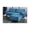 Invicta Interior Pufa CANIS Velvet 80 cm niebieska