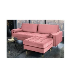 Invicta Interior Pufa CANIS Velvet 80 cm różowy