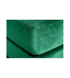 Invicta Interior Pufa CANIS Velvet 80 cm szmaragdowo zielona