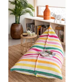 J-Line Pufa COCOON STRIPES 150 cm wielokolorowa
