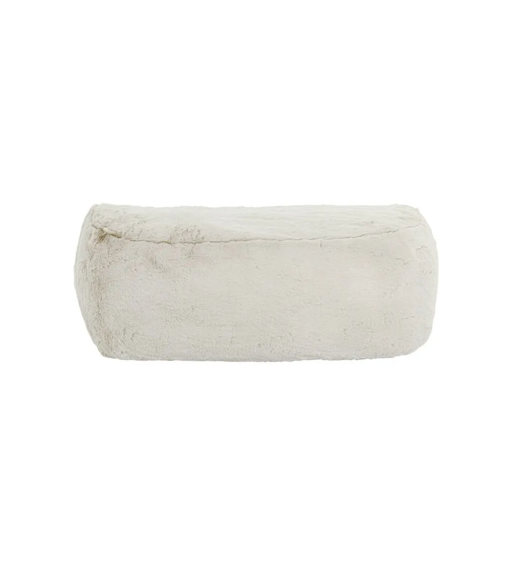 KARE Pufa MIKA FURR 131 cm kremowa