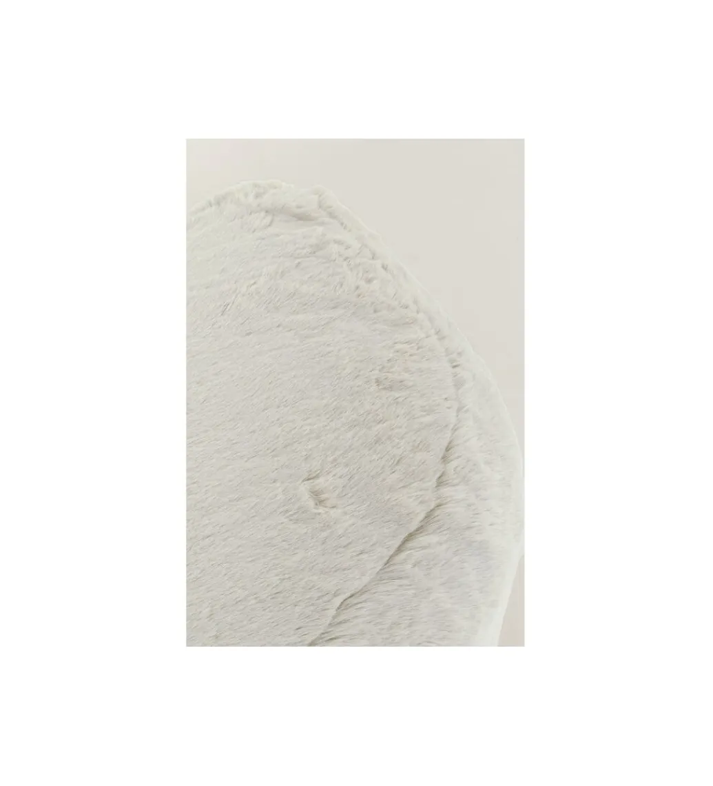 KARE Pufa MIKA FURR 131 cm kremowa