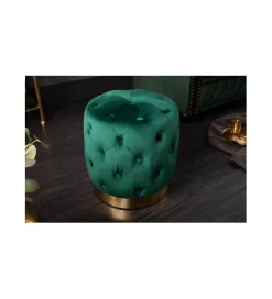 Invicta Interior Pufa Modern Barock Chester szmaragdowa zieleń
