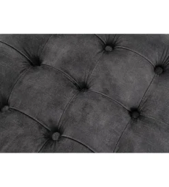 Invicta Interior - przedsprzedaż Pufa MODERN BAROCK STORAGE 50 cm welur szary