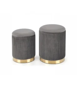 Halmar Pufa MONTY set 2 ciemnoszara