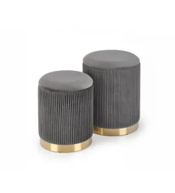 Halmar Pufa MONTY set 2 ciemnoszara