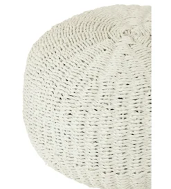 J-Line Pufa STRIPES 50 cm biała