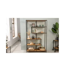 Invicta Interior Regał ALPERA 114 cm w optyce dębu