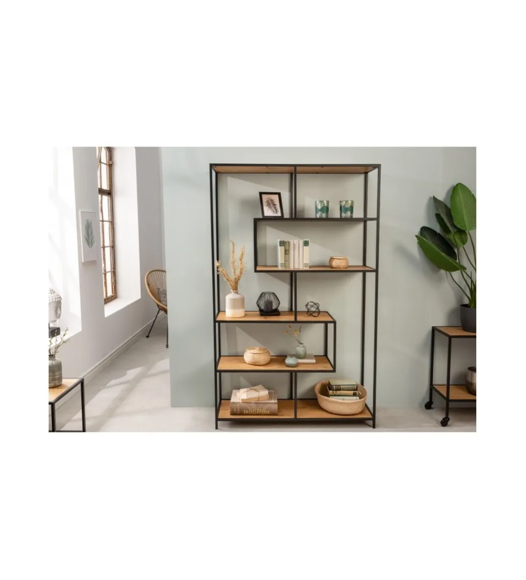 Invicta Interior Regał ALPERA 114 cm w optyce dębu