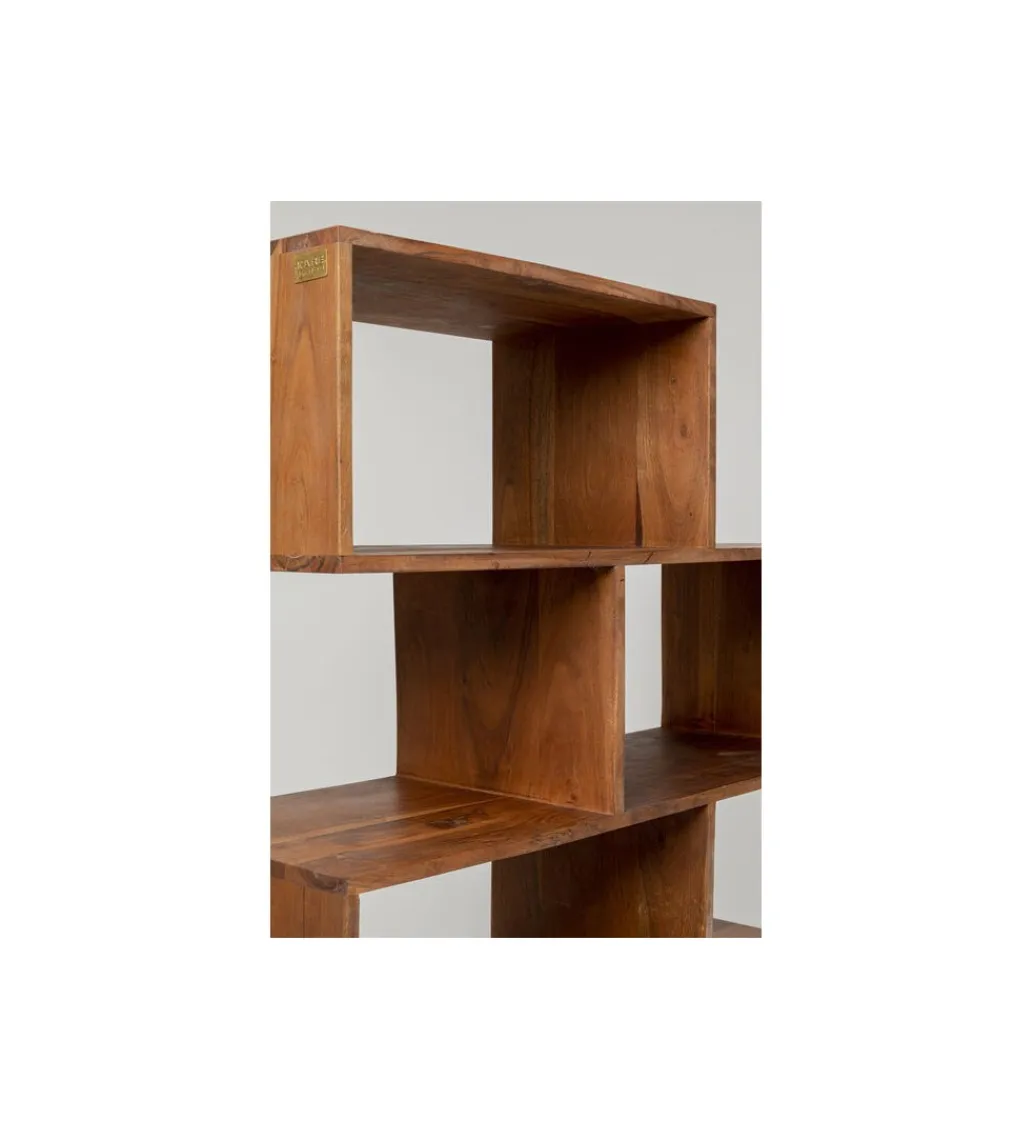 KARE Regał AUTHENTICO ZICK ZACK 100 x 180 cm naturalny drewno mango