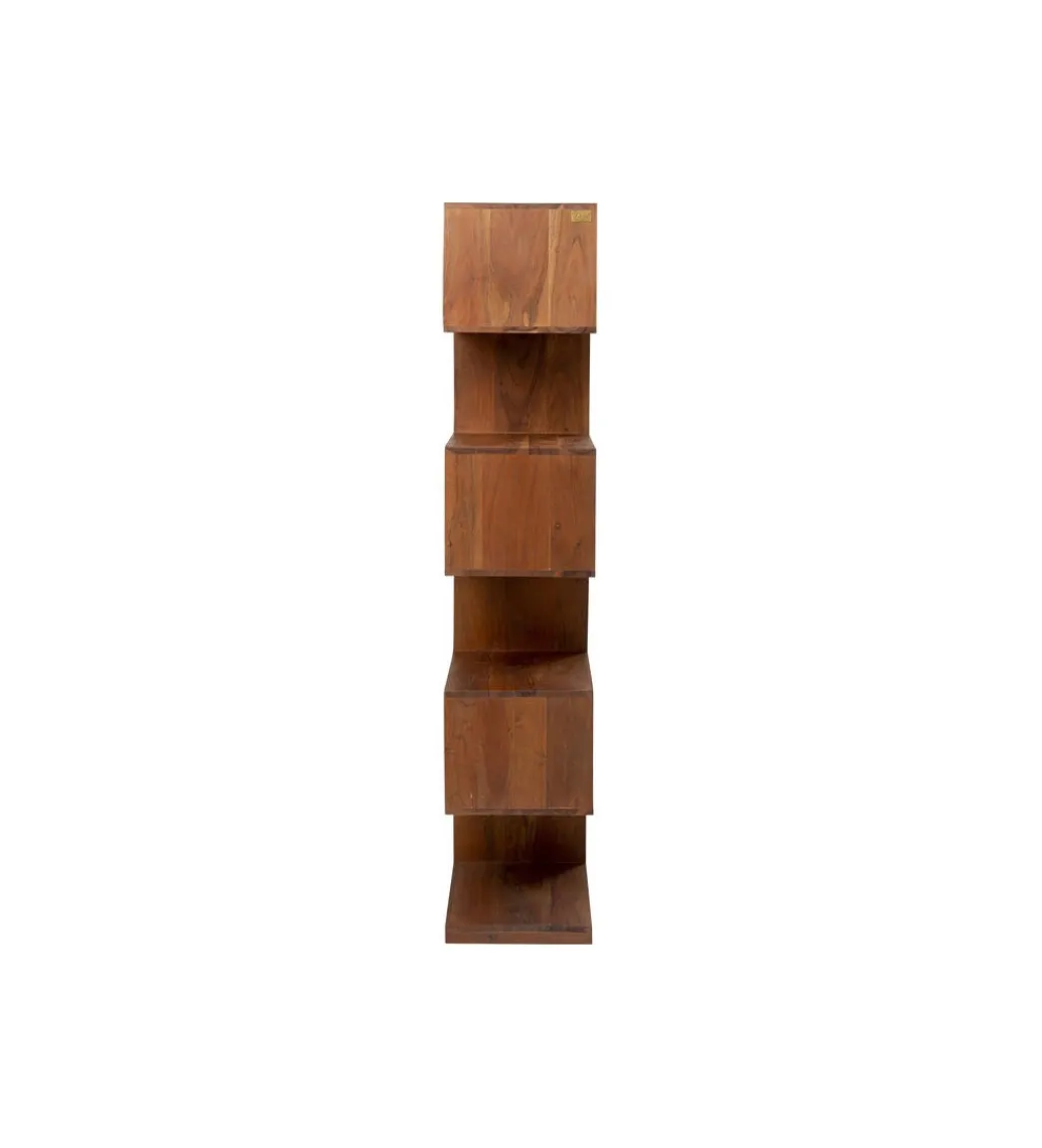 KARE Regał AUTHENTICO ZICK ZACK 100 x 180 cm naturalny drewno mango
