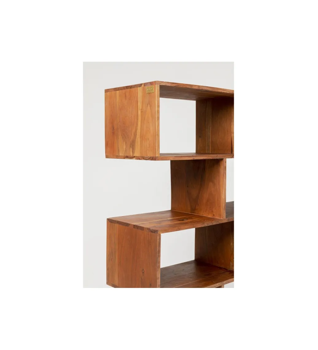 KARE Regał AUTHENTICO ZICK ZACK 100 x 180 cm naturalny drewno mango