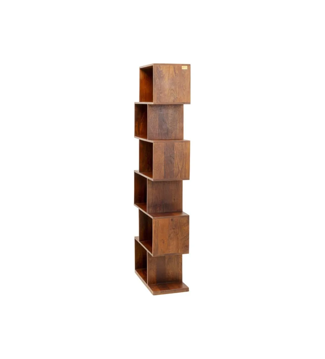 KARE Regał AUTHENTICO ZICK ZACK 60 x 180 cm drewno mango
