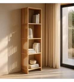 Zona-Design Regał BELLAMONTE 190 cm drewno teak naturalny