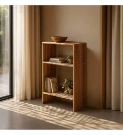 Zona-Design Regał BELLAMONTE 86 cm drewno teak naturalny