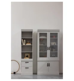 WOOOD Regał BOLD 215 cm drewno sosny biały