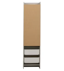 WOOOD Regał BOLD 215 cm drewno sosny biały