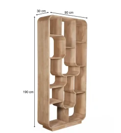 LF-Design Regał BRIX LOGAN 190 cm drewno mango naturalny