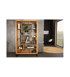 Invicta Interior - przedsprzedaż Regał Cube 88 cm drewno akacja honey