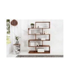 Invicta Interior Regał FINICE Makassar 150 cm XL drewno sheesham