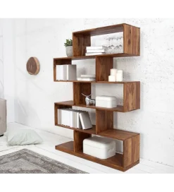 Invicta Interior Regał FINICE Makassar 150 cm XL drewno sheesham