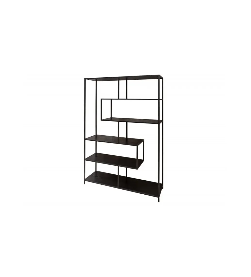 Invicta Interior Regał FONTERA 114 cm czarny