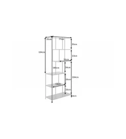 Invicta Interior Regał FONTERA 77 cm w optyce marmuru