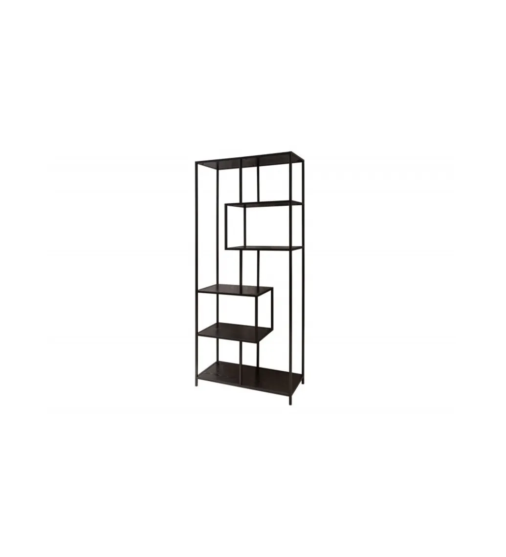 Invicta Interior Regał FONTERA 185x77 cm czarny