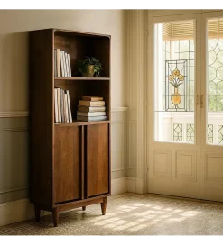 Zona-Design Regał GARREL 180 cm drewno mango brązowy