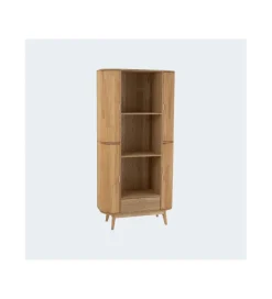 J-Line Regał GEZA 88 cm naturalny drewno sosna