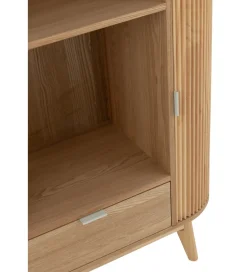 J-Line Regał GEZA 88 cm naturalny drewno sosna