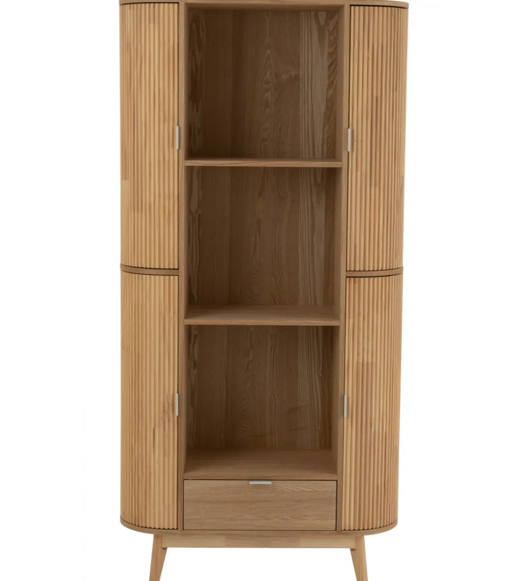 J-Line Regał GEZA 88 cm naturalny drewno sosna