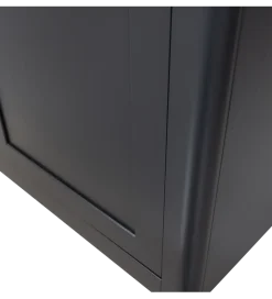 WOOOD Regał GUNNAR 217 cm drewno sosny czarny mat